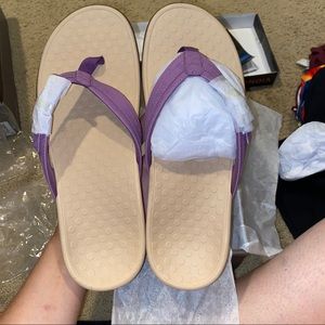 Vionic Thong Sandals with Buckle - Purple